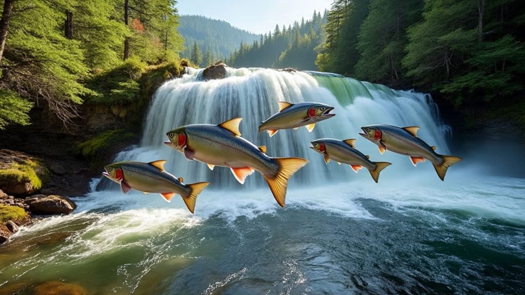 Witness the Wonder: Salmon Jumping at Olympic National Park’s Salmon Cascades Olympic National Park's Salmon Cascades
