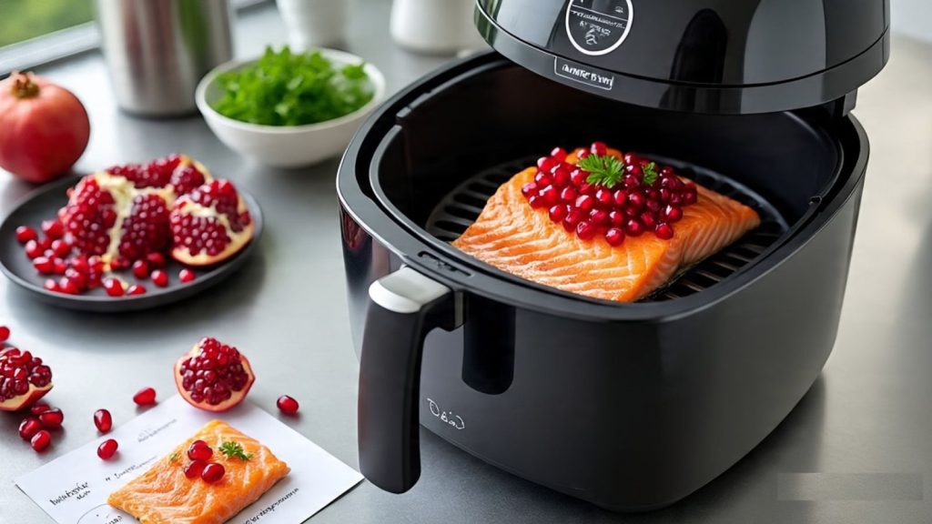 Air Fryer Pomegranate Glazed Salmon Recipe – Easy 15-Minute Dinner Air Fryer Pomegranate Glazed Salmon Recipe – Easy 15-Minute Dinner
