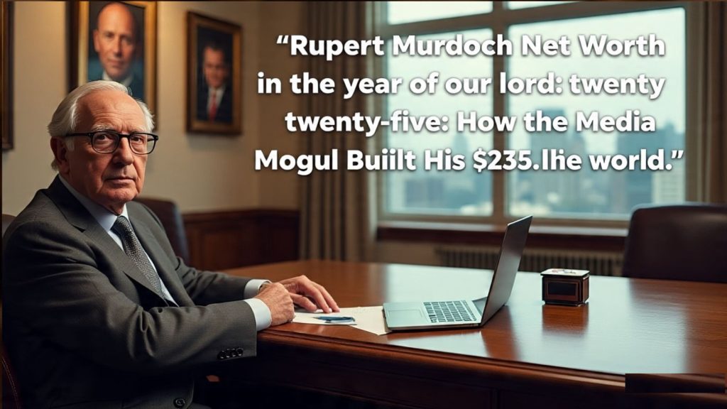 Rupert Murdoch Net Worth 2025: How the Media Mogul Built His $23.1 Billion Empire